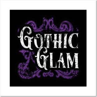 Gothic Glam - Mystique Vintage Swirl Design Posters and Art